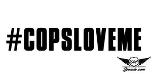 #copsloveme Sticker Decal