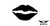 Kiss Lips Sticker Decal