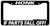 Don't Honk License Plate Frame