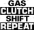 Gas Clutch Shift Repeat Jdm Sticker 