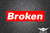 Broken Slap Sticker Decal  
