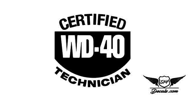WD40 Sticker Decal