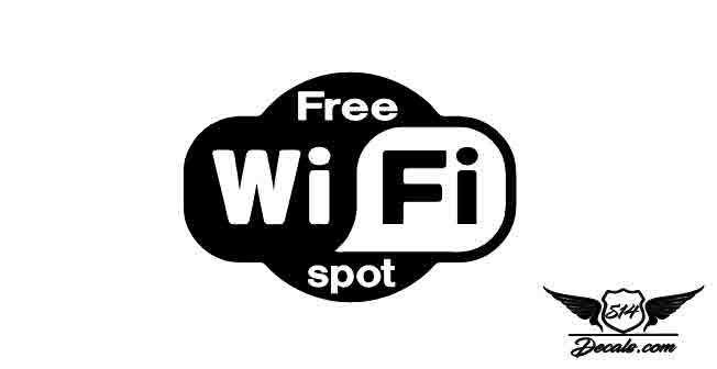 Free Wifi Sticker Decal