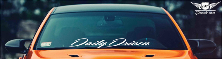 Daily Driven Windshield Banner