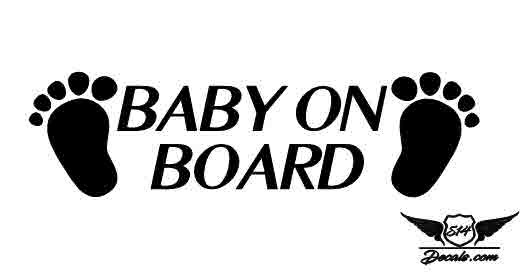 Baby On Board 2 Sticker Decal