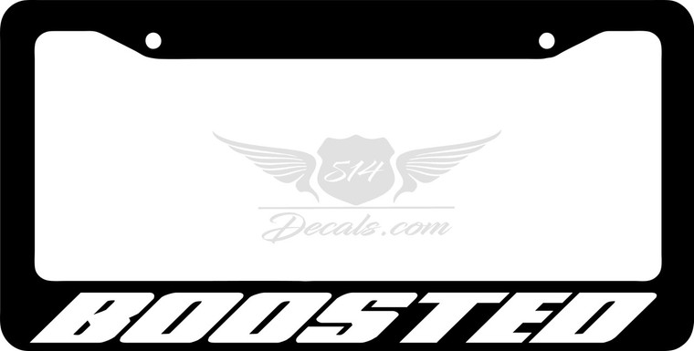 Boosted License Plate Frame