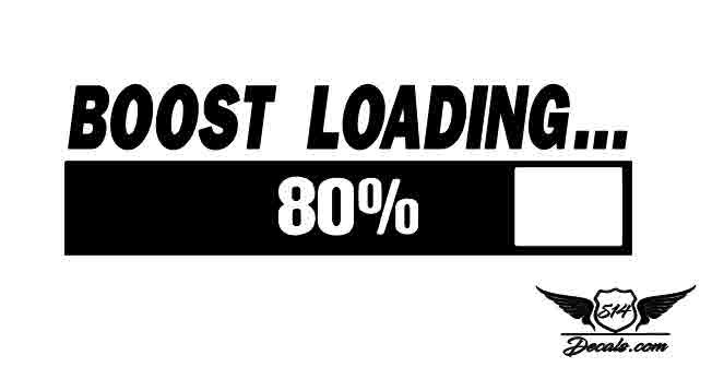 Boost Loading Sticker Decal
