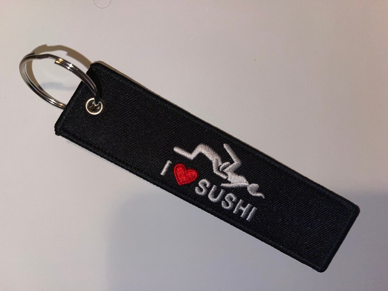 I Love Sushi Key Chain