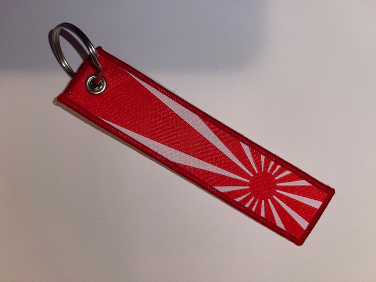 Red Jdm Flag Key Chain