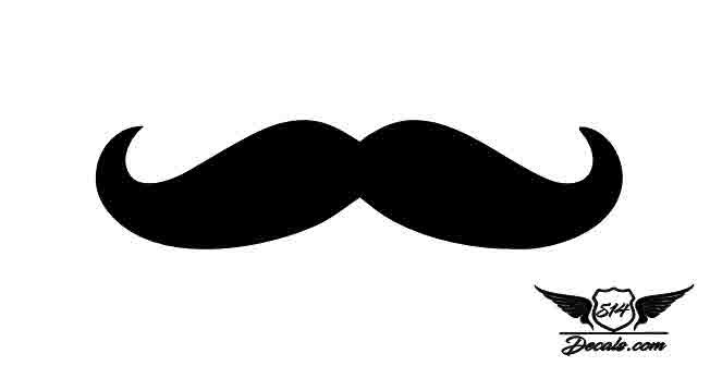 Moustache Sticker  Decal