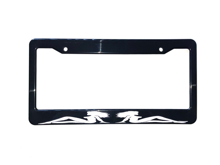  Trucker Girl License Plate Frame