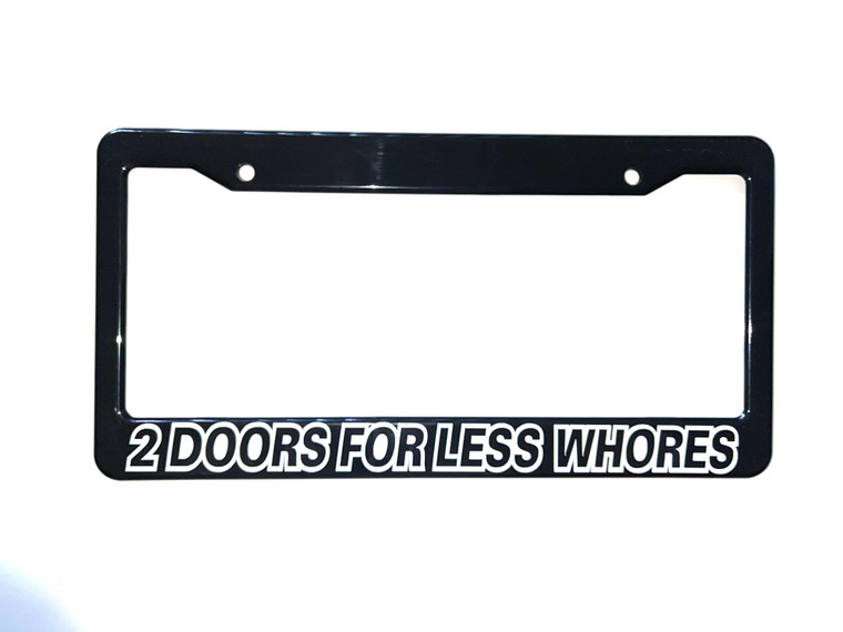 2 Doors For Less License Plate Frame