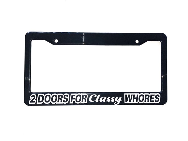 2 Doors For Classy License Plate Frame