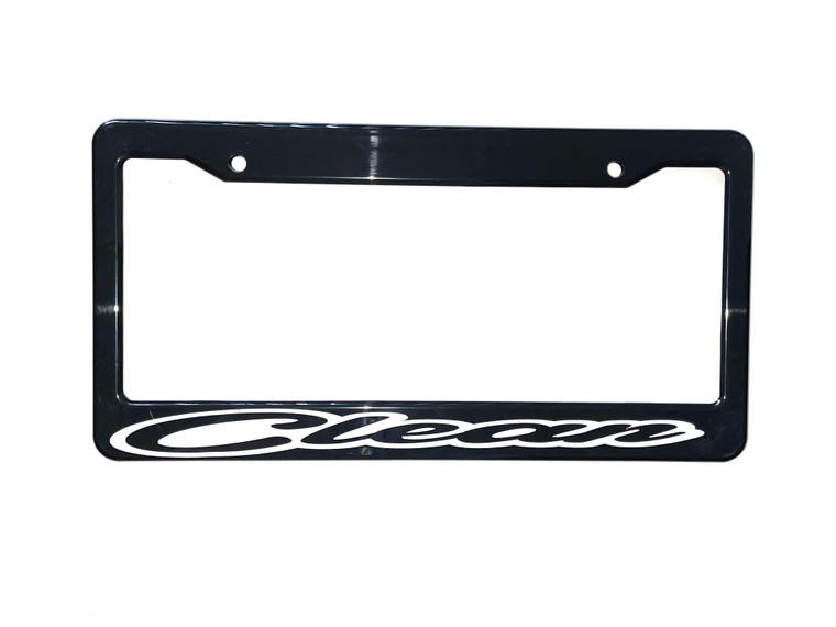 Clean License Plate Frame 