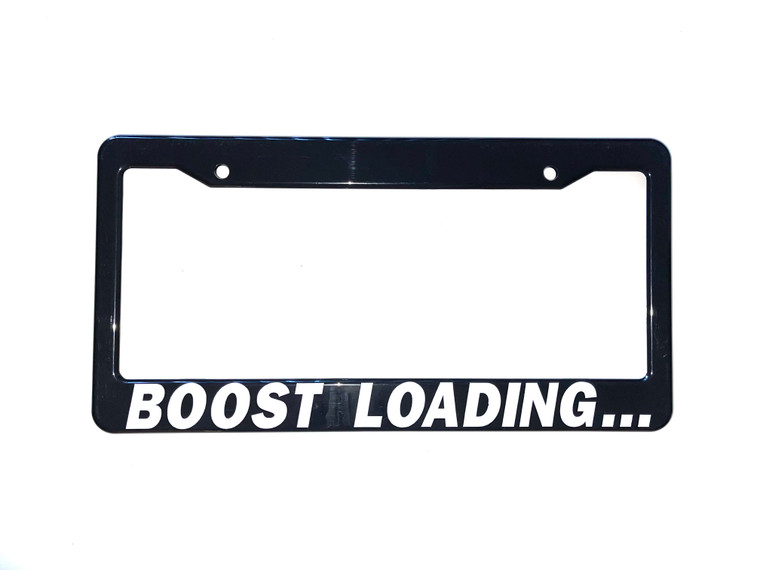 Boost Loading License Plate Frame 