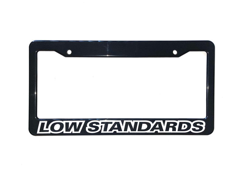 Low Standards License Plate Frame 