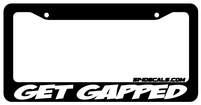 Get Gapped License Plate Frame