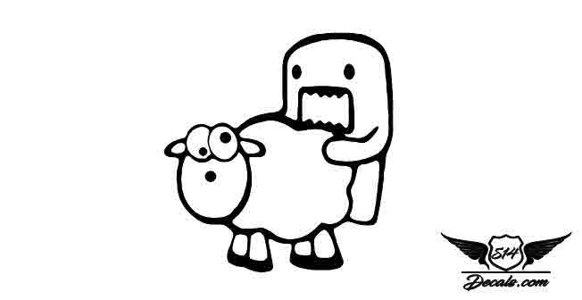 Domo Funny Jdm Sticker Decal 