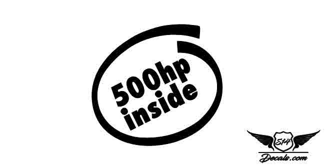 500HP Sticker Decal