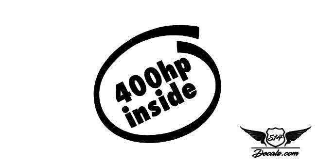 400HP Sticker Decal