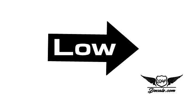 Low Sticker Decal