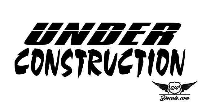 Under Construction Sticker Decal