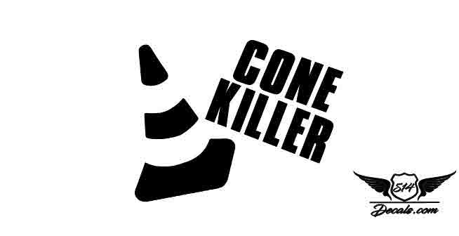 Cone Killer Sticker Decal   