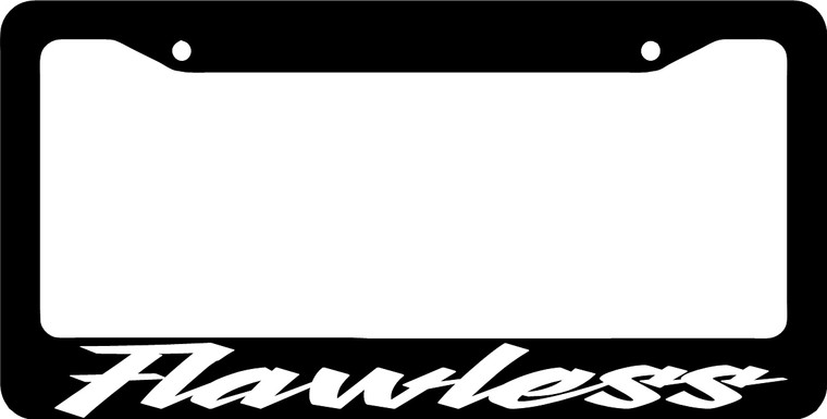 Flawless License Plate Frame