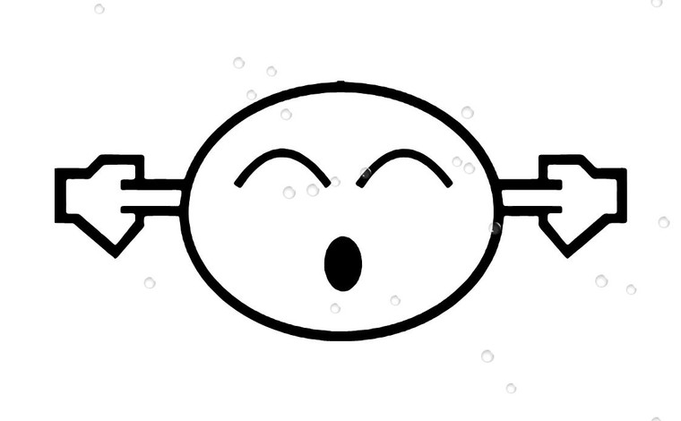 Smiley Face Ears Sticker Decal