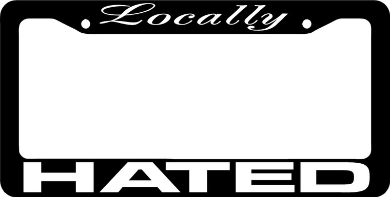 Locally Hated License Plate Frames