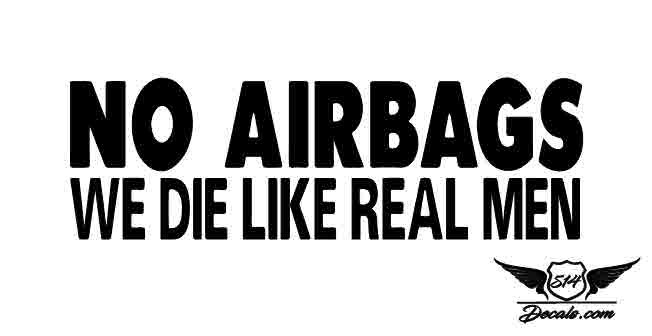 No Airbags Sticker
