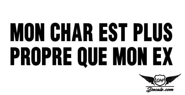 Que Mon Ex Sticker Decal