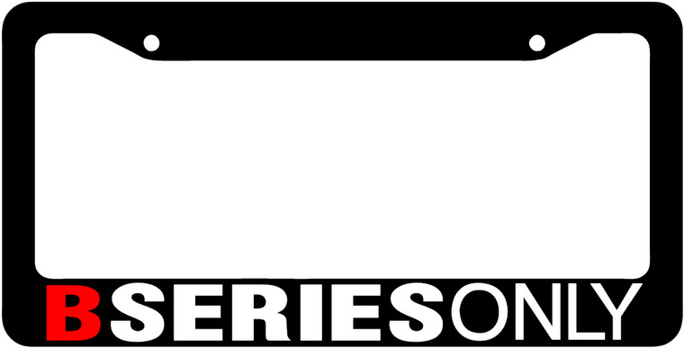 B Series License Plate Frame