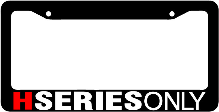H Series License Plate Frame
