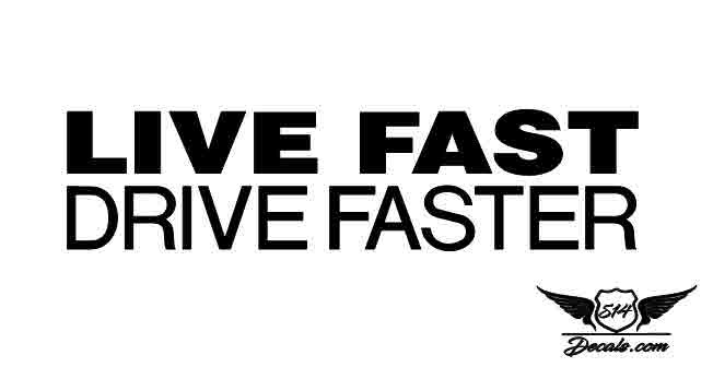 Live Fast Sticker Decal  