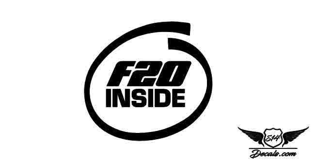 F20 Inside Sticker Decal