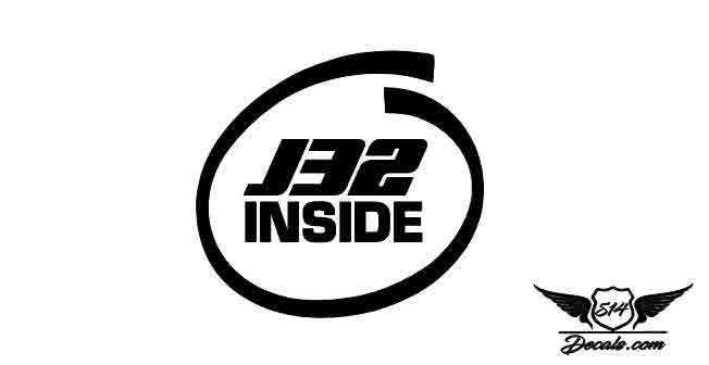J32 Inside Sticker Decal