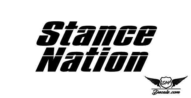 Stance Nation Sticker Decal