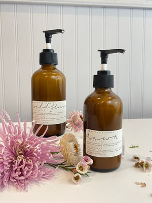 Wildflower Aloe lotion and Dawn Aloe lotion by Among the Flowers 8oz.