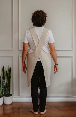 Linen Apron Oatmilk