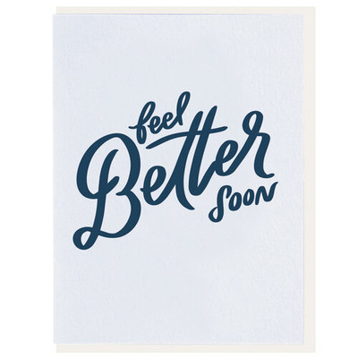 Feel Better Soon Letterpress Card