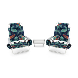 5-Position Aluminum Beach Chair Set - Lightweight, Stylish, & Comfortable 5-Position Aluminum Beach Chair Set - Lightweight, Stylish, & Comfortable