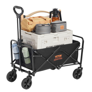 VEVOR Collapsible Folding Wagon with All-Terrain Wheels VEVOR Collapsible Folding Wagon with All-Terrain Wheels