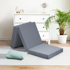 4'' Tri-Fold Memory Foam Mattress: Portable, Plush Comfort