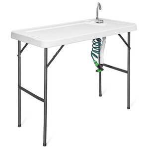 Portable Folding Camping Table with Sink & Sprayer - Durable & Easy to Clean Portable Folding Camping Table with Sink & Sprayer - Durable & Easy to Clean