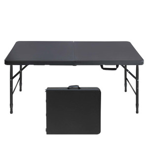 4ft Portable Folding Table for Indoor & Outdoor Use - Strong & Waterproof Design 4ft Portable Folding Table for Indoor & Outdoor Use - Strong & Waterproof Design