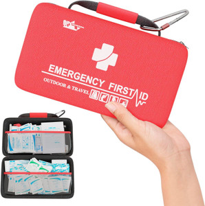 Portable 121 Piece First Aid Kit for Car & Office - Waterproof, High Quality, Easy to Use