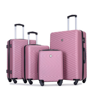Lightweight ABS Suitcase Set with TSA Lock & Spinner Wheels Lightweight ABS Suitcase Set with TSA Lock & Spinner Wheels