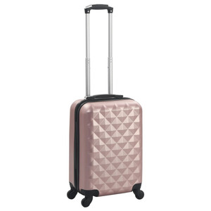 Rose Gold Hardcase Trolley with Security Locks and 360 Degree Castors Rose Gold Hardcase Trolley with Security Locks and 360 Degree Castors