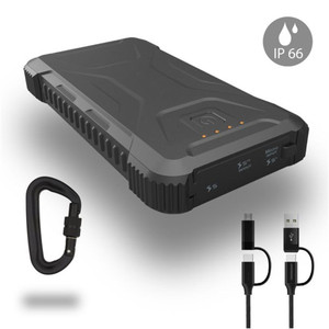 Ultra High Capacity Waterproof Power Bank with Fast Charging & Flashlight Ultra High Capacity Waterproof Power Bank with Fast Charging & Flashlight
